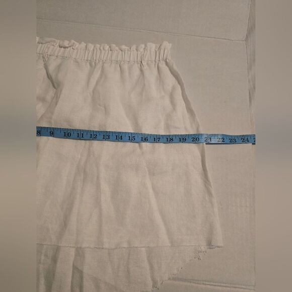 Velia Sierra 100% Linen Mini Skirt In White Size Small - Picture 6 of 8